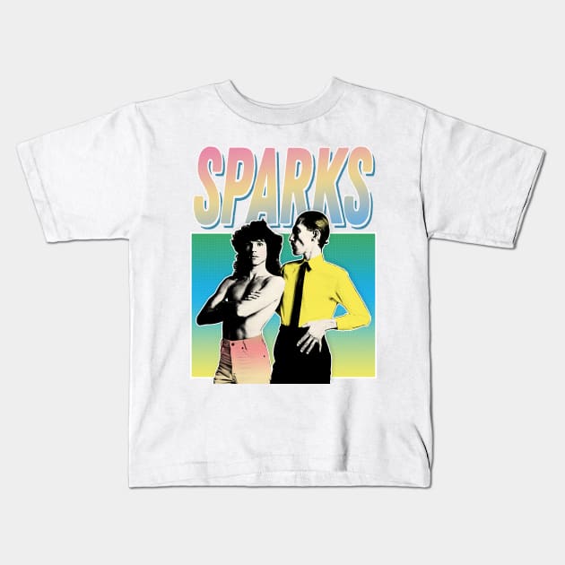 Sparks - Vintage Style Aesthetic Design Kids T-Shirt by DankFutura